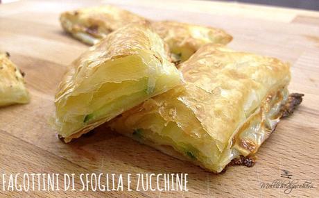 fagottini di sfoglia e zucchine