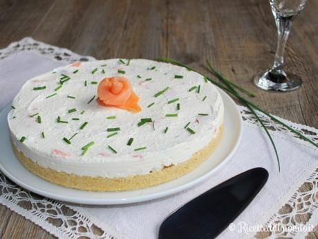 Cheesecake salata al salmone