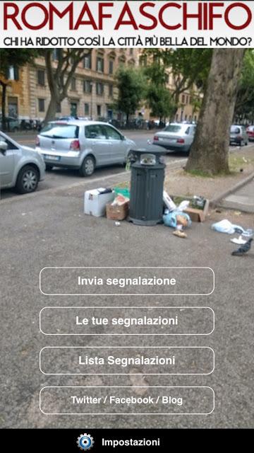 Una nuova app di Roma fa Schifo. Vi chiediamo di scaricarla e testarla. E' gratis, fateci sapere le vostre impressioni