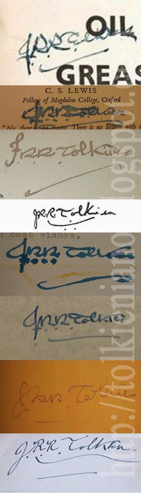 Le firme di Tolkien: come distinguere le vere dalle false