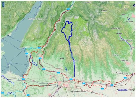 Road bike on Lessinia Mountains results 82 km x 1972 mt+ (29/5, 2015)
