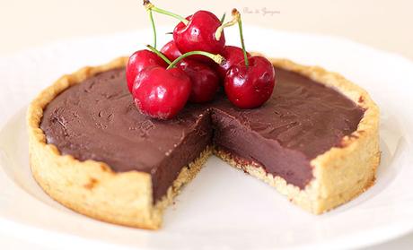 crostata con crema al cioccolato pan di zenzero