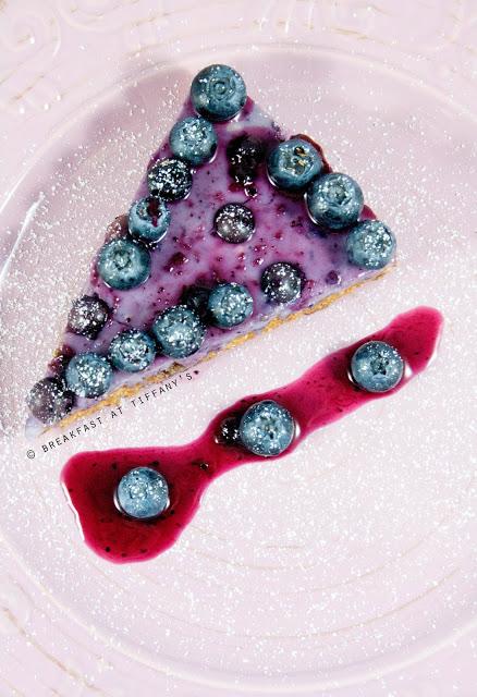 Cheesecake con mirtilli / Cheesecake with blueberries