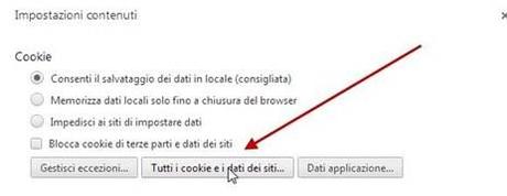 Come eliminare i cookie di un dato dominio dai vari browser.