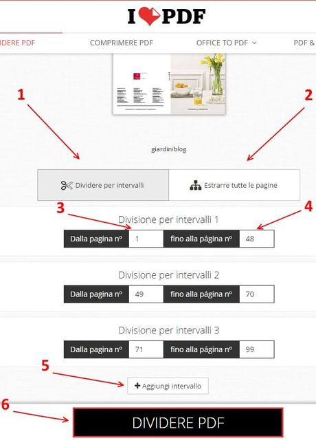 come dividere un file pdf