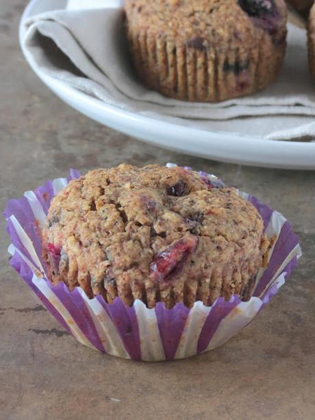 Muffins ai mirtilli e grano saraceno