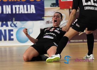 Lucileia segna il gol del 2-1 per la Lazio in casa del Montesilvano