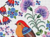 Uccellini punto croce Cross stitch birds