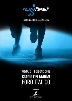 La locandina del Run Fest che quest'anno apre idealmente il prestigioso Golden Gala