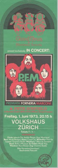 Il tour europeo della PFM: era il 1973, di Wazza