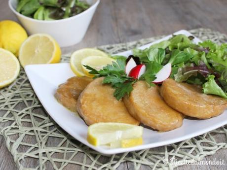 Scaloppine di seitan al limone