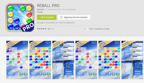 Reball Pro gratis solo per oggi su Amazon App Shop