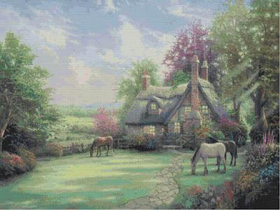 Schema per il punto croce: Paesaggio_36