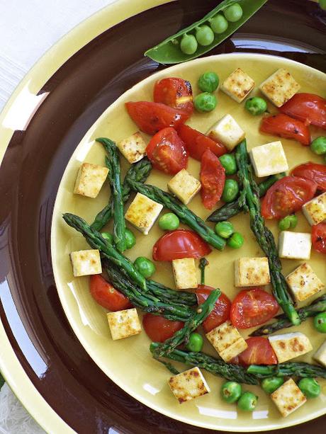 Insalata primavera di tofu