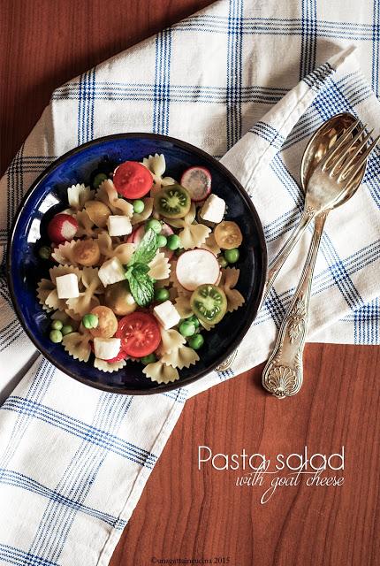 Insalata di pasta con stracchino di capra | Pasta salad with goat cheese