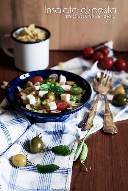 Insalata di pasta con stracchino di capra | Pasta salad with goat cheese