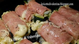 Involtini filanti di zucchine