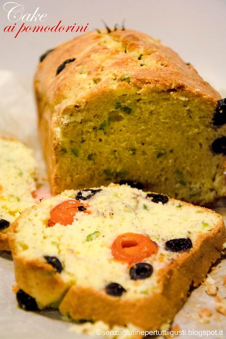 Cake ai pomodorini, olive taggiasche e finocchietto senza glutine