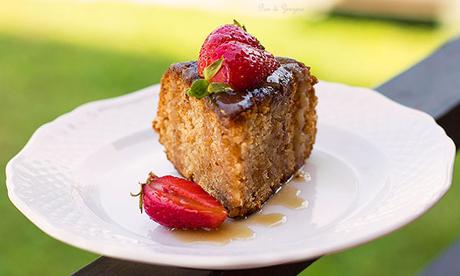 torta al limone e bergamotto con tè nero