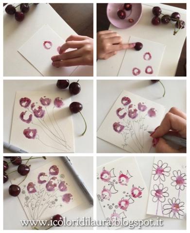 Dipingere con le ciliegie...tutorial veloce