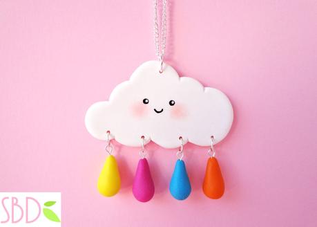 Nuvolette kawaii in fimo - Kawaii fimo clouds
