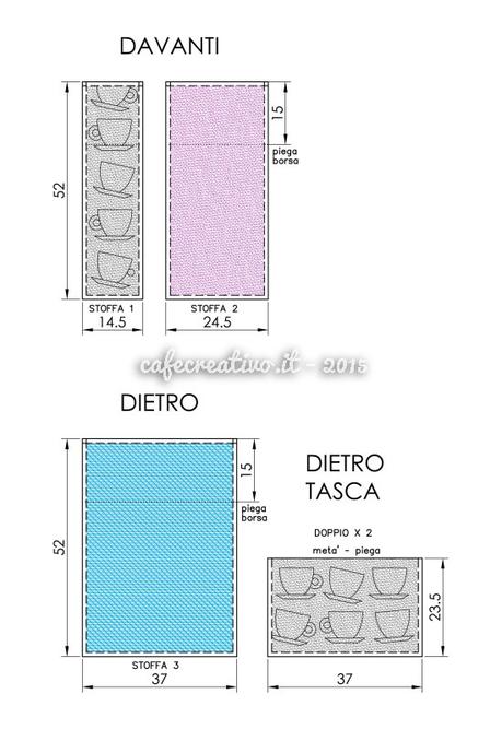 Tutorial per realizzare una borsa piegata