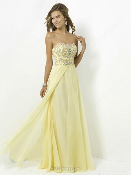 A SELECTION OF SUMMER LONG PROM DRESSES