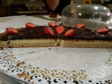 CROSTATA ALLA RICOTTA E GANACHE AL CIOCCOLATO