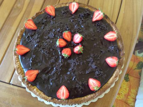 CROSTATA ALLA RICOTTA E GANACHE AL CIOCCOLATO