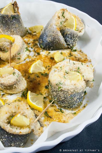 Filetto di branzino al forno / Oven-baked bass fillet