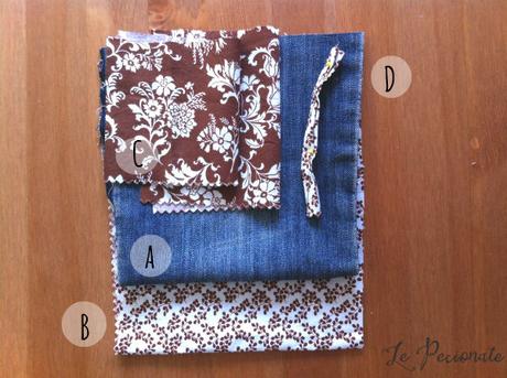 Fai-da-te: Mini pochette da jeans riciclati. Un tutorial di Le Pecionate per www.cucicucicoo.com