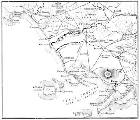 Mappa della Campania al termine del III sec. a.C.
