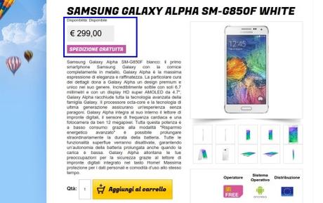 Samsung Galaxy Alpha Offerta per il primo smartphone della gamma Galaxy A del colosso coreano: Samsung Galaxy Alpha a 299 euro da Glistockisti.it SM G850F White   Gli Stockisti  Smartphone  cellulari  tablet  accessori telefonia  dual sim e tanto altro