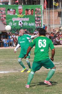kathmandu, PM koirala playng football