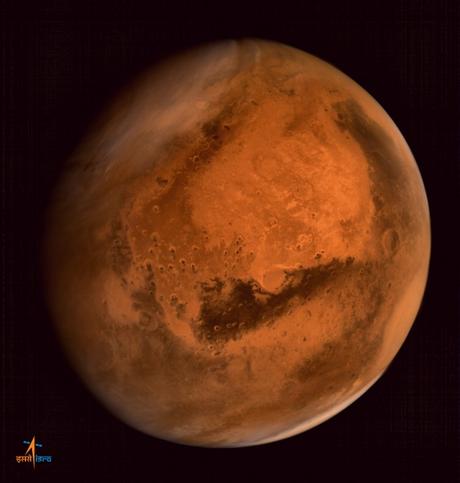 MOM ha ripreso anche delle tempeste di polvere su Marte. Crediti: ISRO
