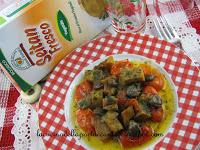 Spezzatino di seitan con pomodorini e capperi  / Stew seitan with tomatoes and capers