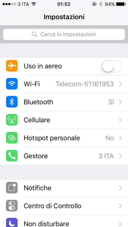 iOS 9-settings