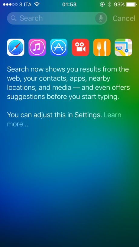 iOS 9-ricerca