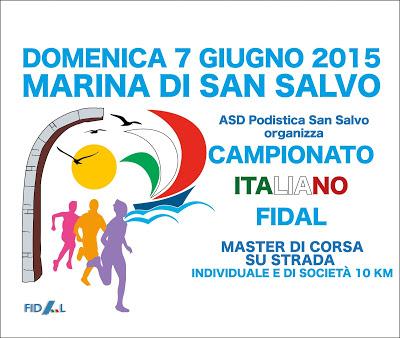 Tutti i risultati dei Campionati Italiani Master di 10km di corsa su strada di  San Salvo (Chieti)