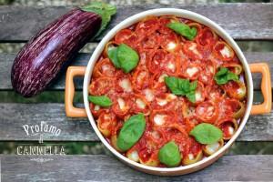 Paccheri filanti ripieni di melanzane – assaggi d’estate