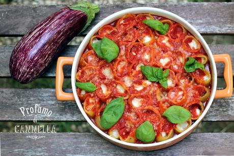Paccheri filanti ripieni di melanzane – assaggi d’estate