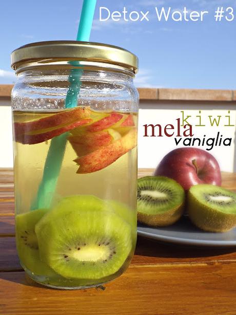 Detox water #3: Kiwi, mela e vaniglia