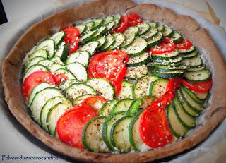 Crostata di 5 cereali con verdure