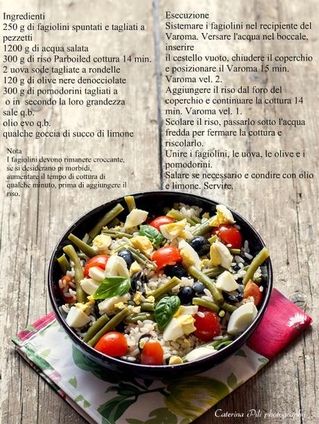 Insalata di riso uova e fagiolini,ricetta Bimby