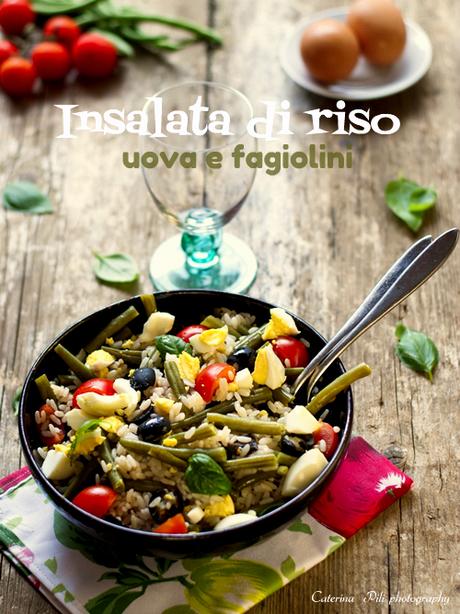 Insalata di riso uova e fagiolini,ricetta Bimby