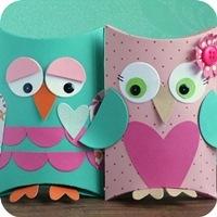 21 - sizzix big shot - owl pillow box - fustelle