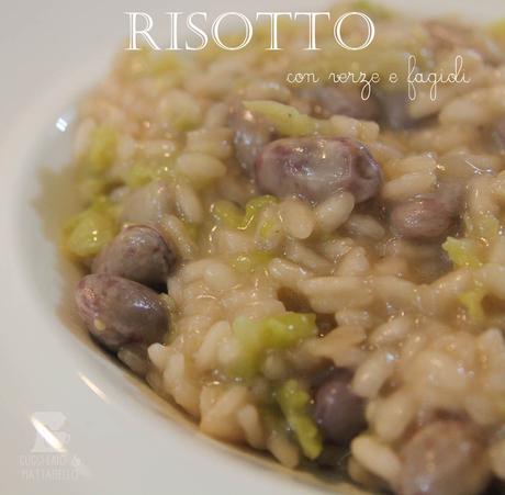 risotto con i fagioli e verze