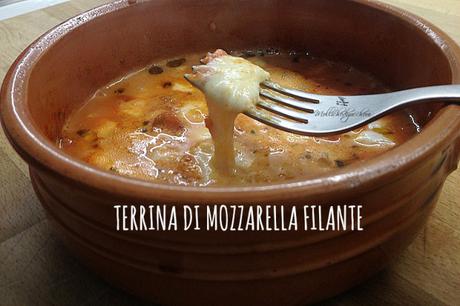 terrina di mozzarella filante
