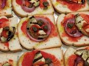 Pizza pancarrè avec pain blanc with white bread