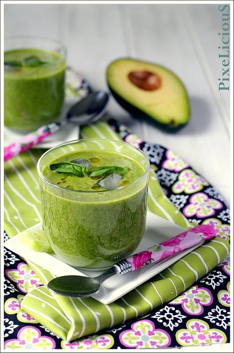 Gazpacho Verde (con Spinaci, Porro, Cetriolo e Avocado)